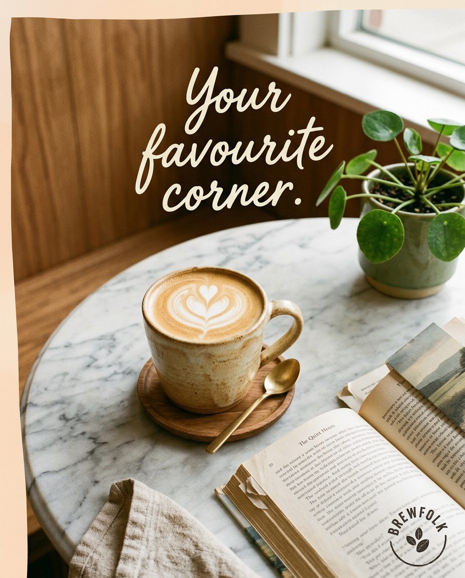 Coffee shop post created by PostaiLit AI