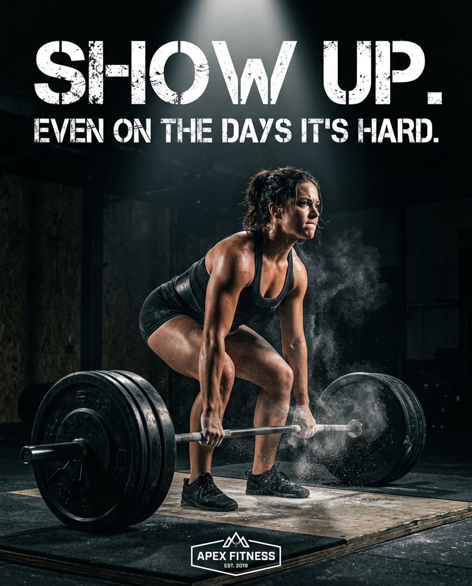 Fitness studio post created by PostaiLit AI